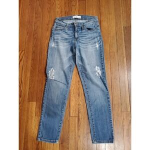 KanCan Medium Wash Distressed Skinny Ankle Jeans KC1490RCM Size 3 Womens